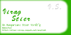 virag stier business card